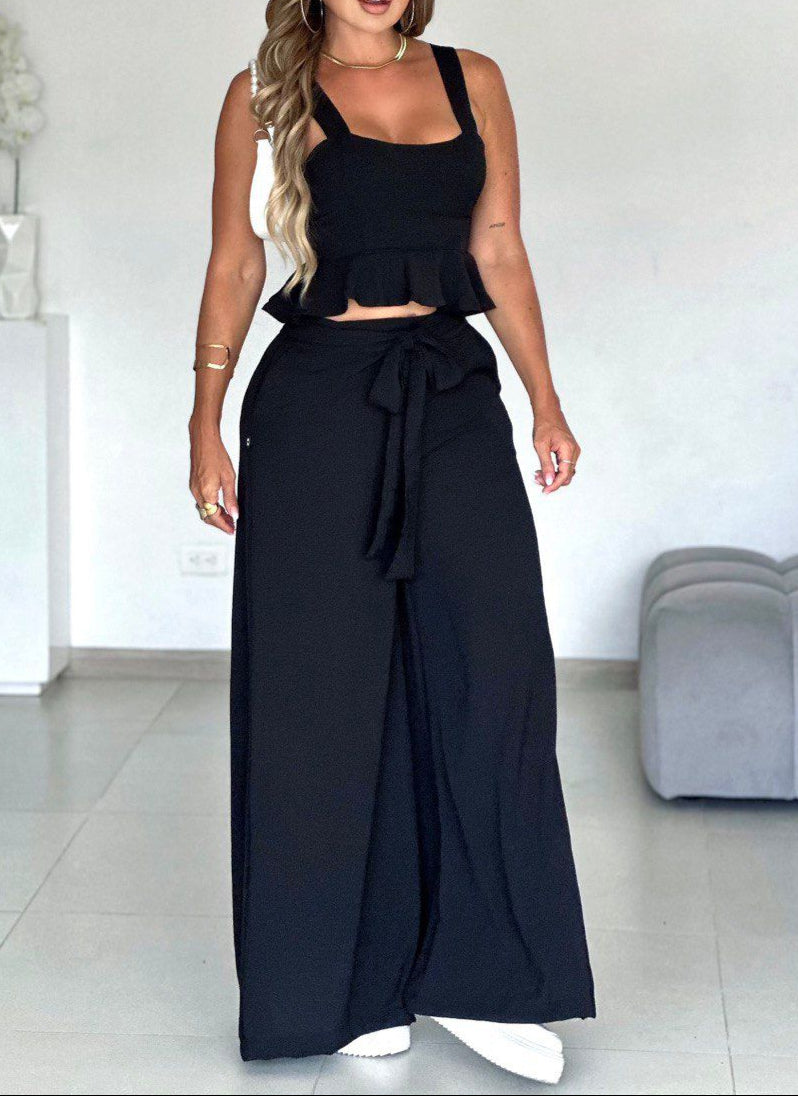 Set Pantalon y Blusa con detalle delicado