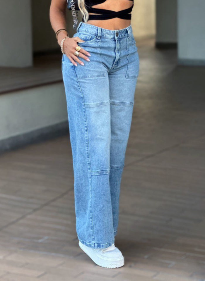 Jean Wide Leg Denim Stretch (AS06432)