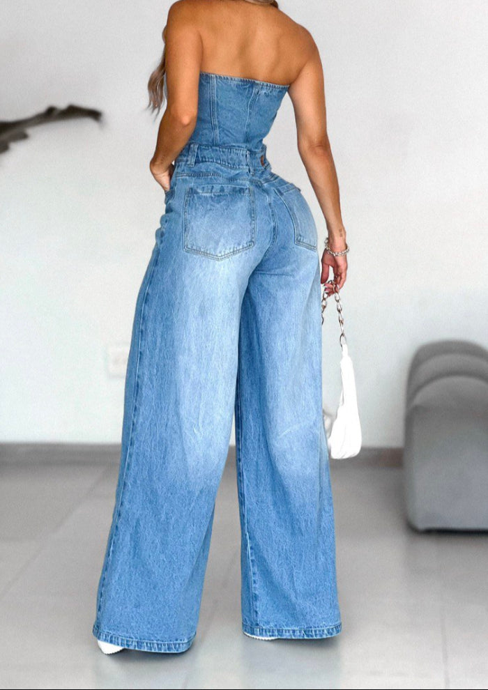 Enterizo Wide Leg Straple - AS06438