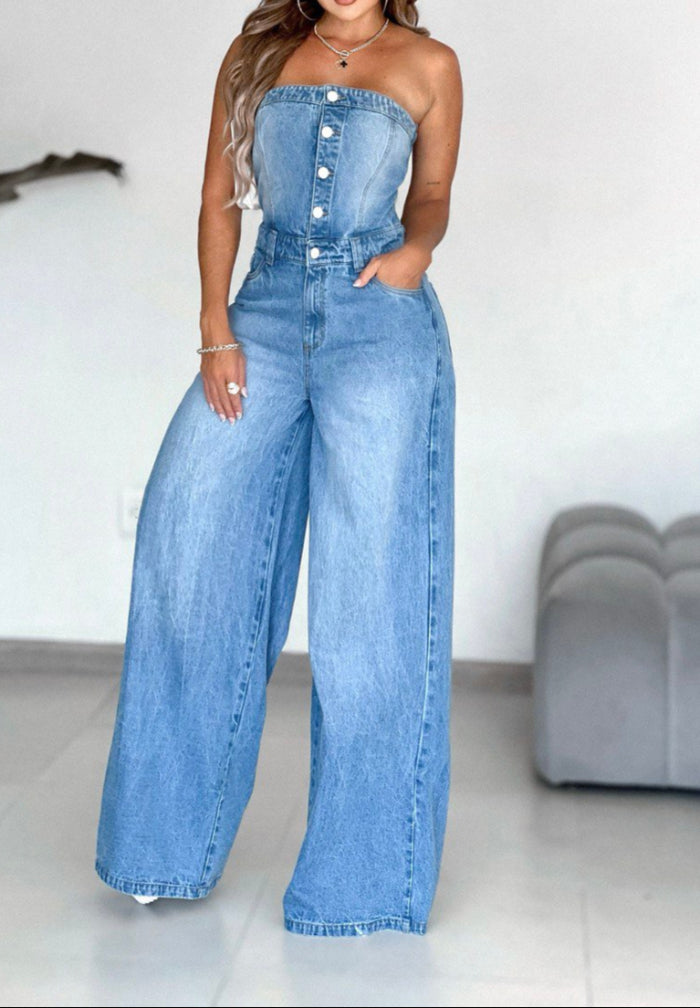Enterizo Wide Leg Straple - AS06438