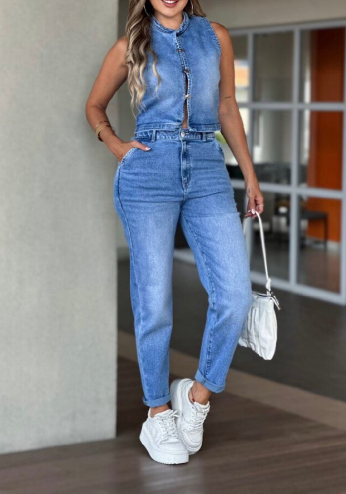 Conjunto Baggy en Denim Stretch AS06455
