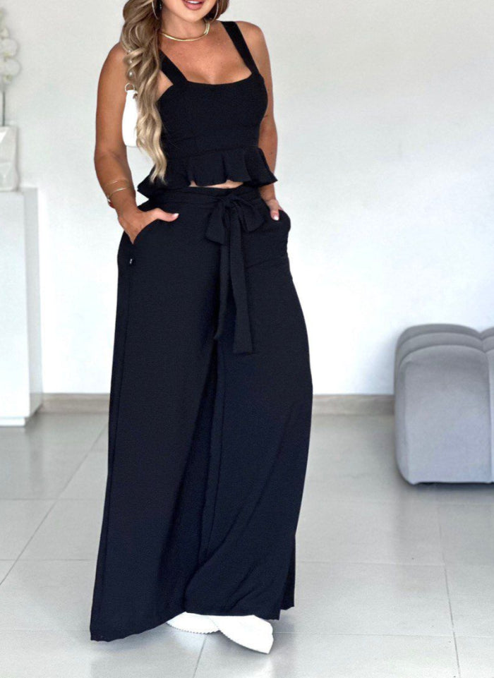 Set Pantalon y Blusa con detalle delicado