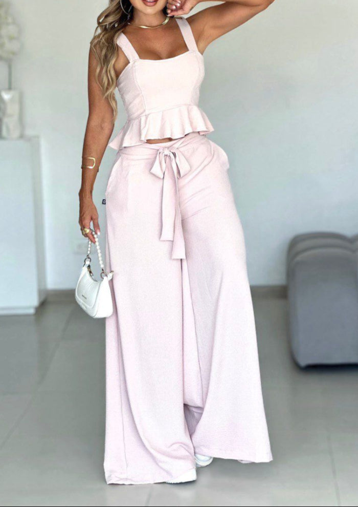 Set Pantalon y Blusa con detalle delicado