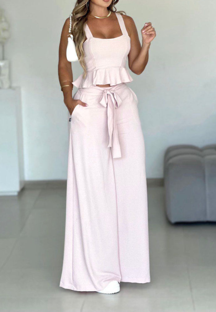 Set Pantalon y Blusa con detalle delicado