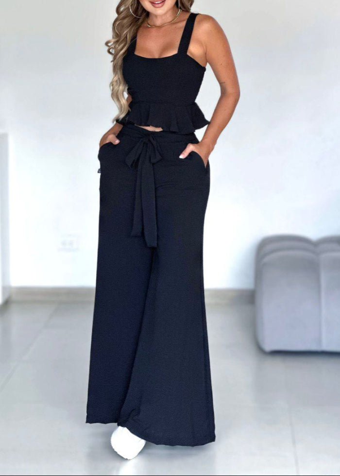 Set Pantalon y Blusa con detalle delicado