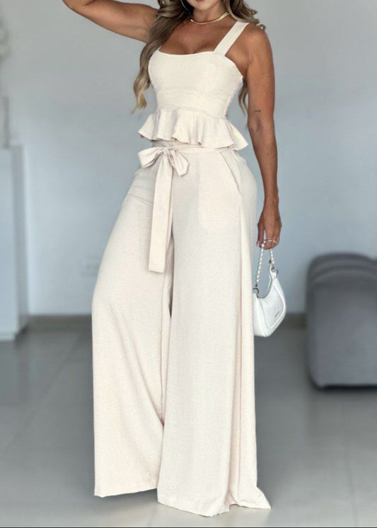 Set Pantalon y Blusa con detalle delicado