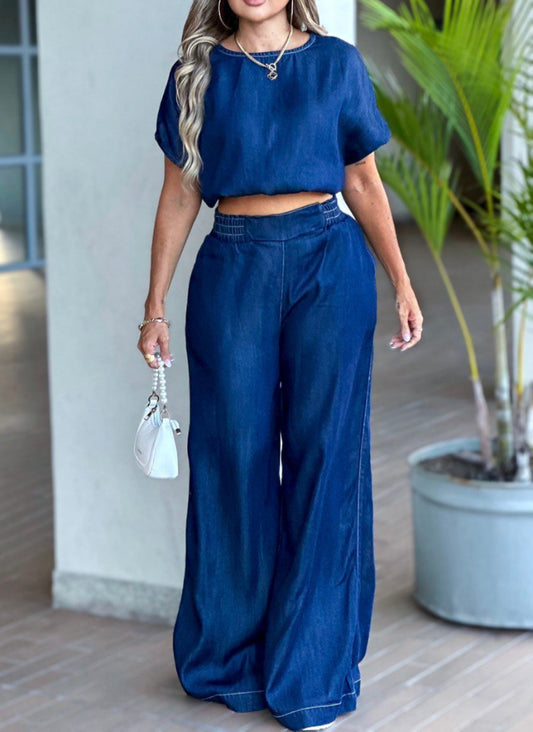 Set Pantalon Wide Leg y blusa - AS06546