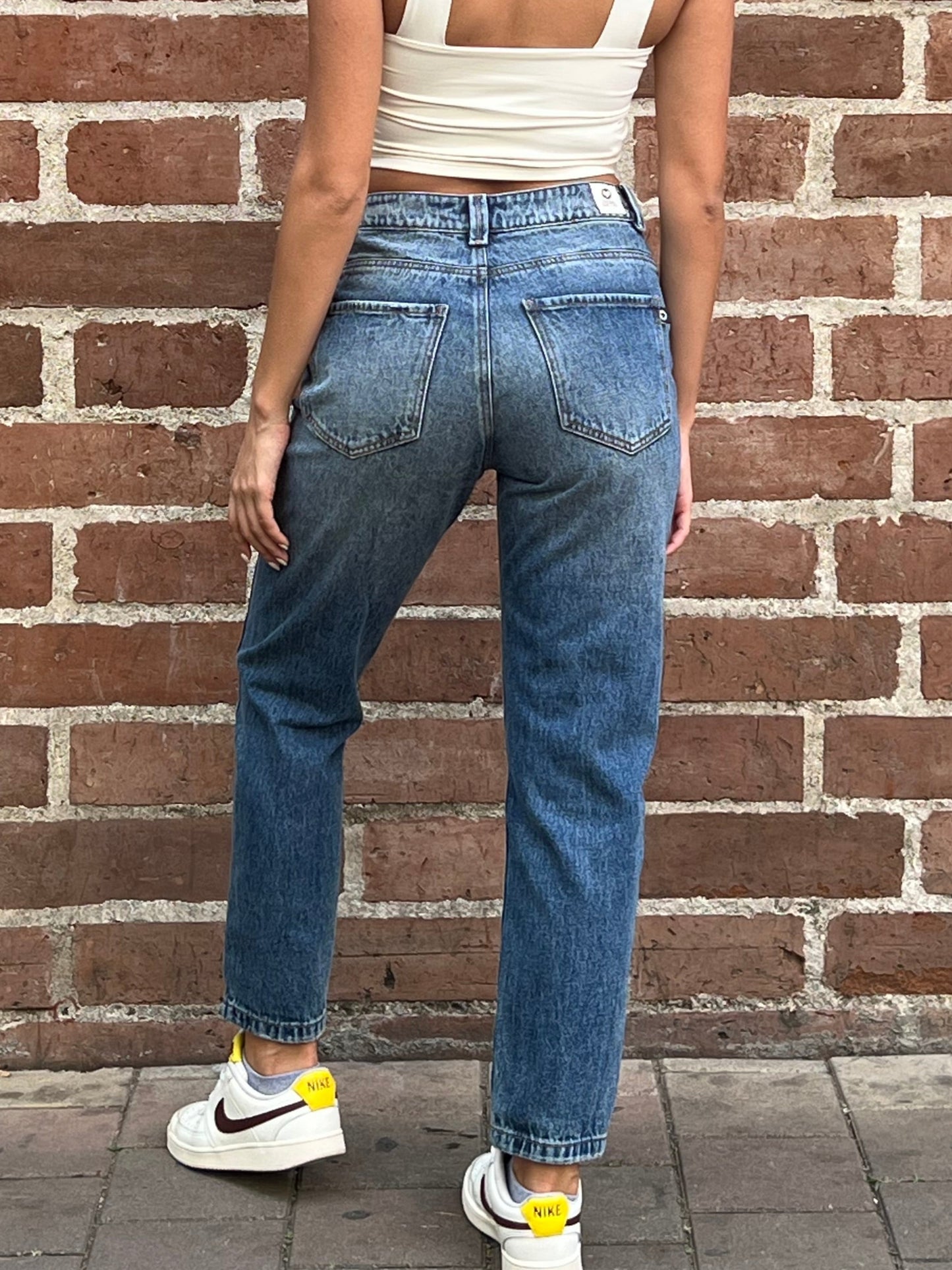 Jean Boyfriend patchwork