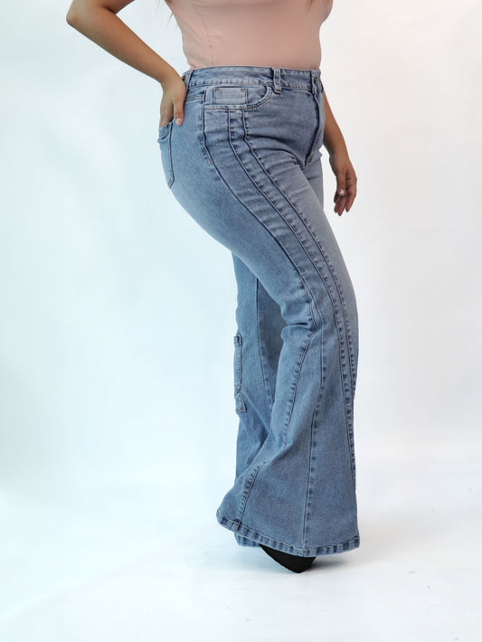 Jean wide leg plus