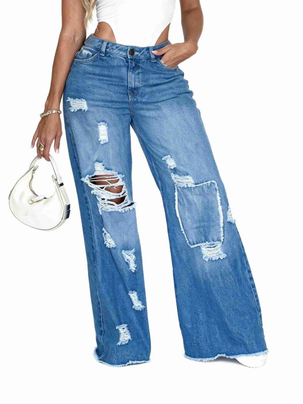 Jean Bota Recta en Denim Rígido AS06552