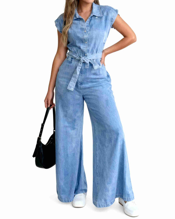 CONJUNTO JEAN Y CHALECO DENIM - AS06519