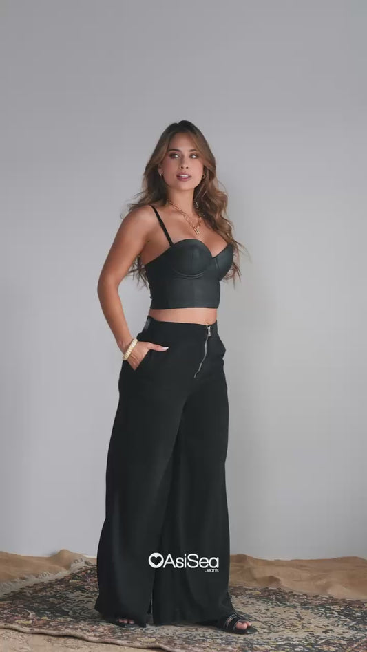 Jean Wide Leg Black